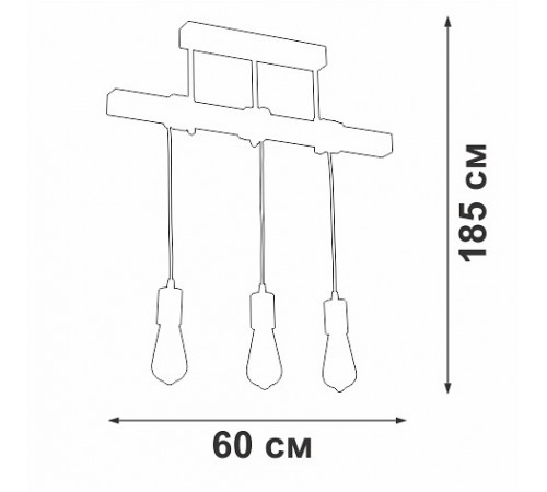 Подвесной светильник Vitaluce V2860-1/3PL V2860 Подвесной светильник Vitaluce V2860-1/3PL V2860