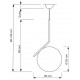 Подвесной светильник LUMINA DECO LDP 1215-200 WT+GD Sorento