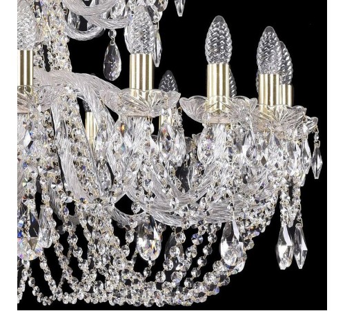 Подвесная люстра Bohemia Ivele Crystal 1402/20+10/360/2d/G 1402