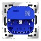 Розетка с заземлением и со шторкой и 2хUSB type A, без рамки Voltum VLS040407 S70