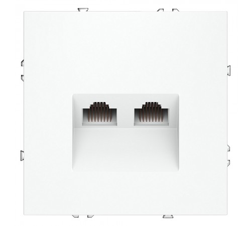 Розетка двойная Ethernet RJ-45 без рамки Voltum VLS060202 S70 Розетка двойная Ethernet RJ-45 без рамки Voltum VLS060202 S70