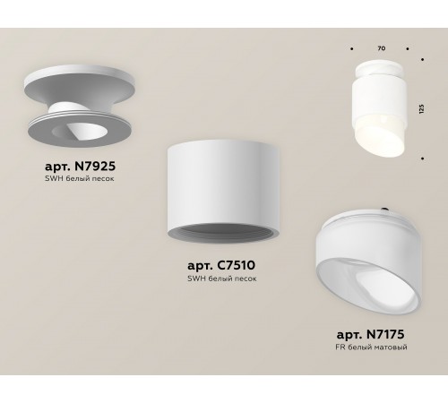 Накладной светильник Ambrella Light XS7510046 XS