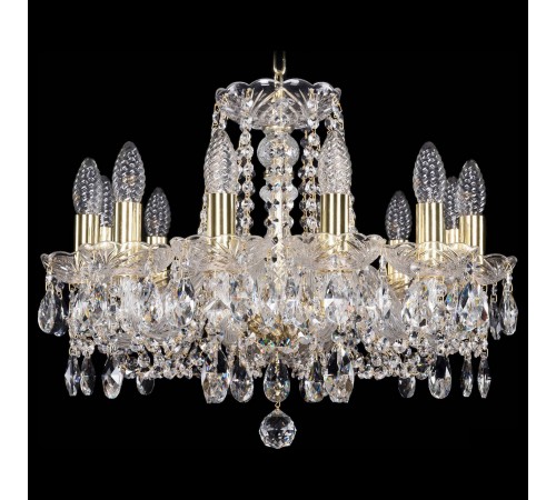 Подвесная люстра Bohemia Ivele Crystal 1402/12/160/G 1402 Подвесная люстра Bohemia Ivele Crystal 1402/12/160/G 1402