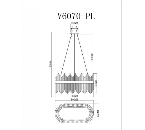 Подвесной светильник Moderli V6070-PL Celebria Подвесной светильник Moderli V6070-PL Celebria
