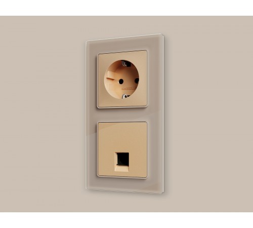 Накладка для розетки RJ-11 или RJ-45 Ambrella Volt AP6120 Quant Накладка для розетки RJ-11 или RJ-45 Ambrella Volt AP6120 Quant