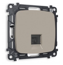 Розетка Ethernet RJ-45 и со шторками, без рамки Ambrella Volt MO372010 Quant