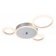 Потолочная люстра Escada 10268/4LED Silver Saturn