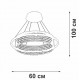Подвесная люстра Vitaluce V5400-0/1S V5400