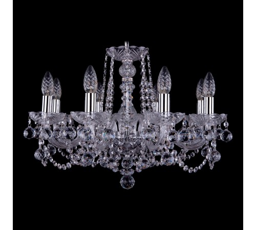 Подвесная люстра Bohemia Ivele Crystal 1402/8/195/Ni/Balls 1402 Подвесная люстра Bohemia Ivele Crystal 1402/8/195/Ni/Balls 1402