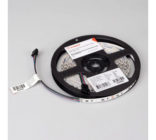 Лента светодиодная Arlight 042905 A120 RGB 24V 8mm 12 W/m IP20-IP67