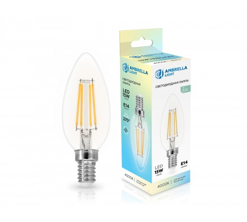 Лампа светодиодная Ambrella Light 351514 C35 Лампа светодиодная Ambrella Light 351514 C35