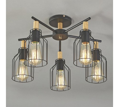 Люстра на штанге Escada 469/5PL Black Texas Люстра на штанге Escada 469/5PL Black Texas