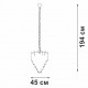 Подвесная люстра Vitaluce V58560-8/10 V58560