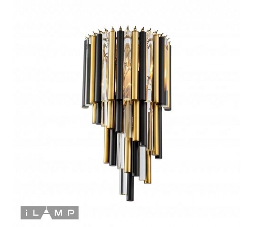 Накладной светильник iLamp 097B-3 MBR+BK Tribeca Накладной светильник iLamp 097B-3 MBR+BK Tribeca