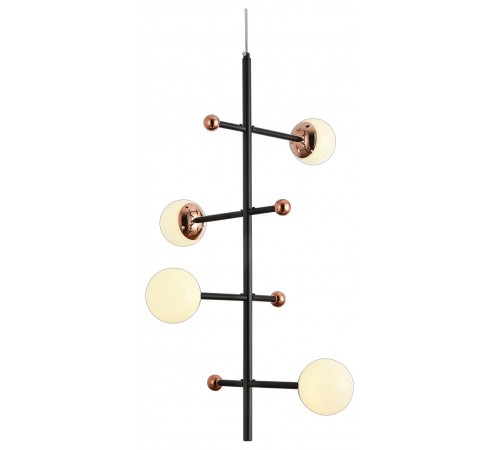 Люстра на штанге Natali Kovaltseva LED LAMPS 81338 GOLD BLACK LOFT LED Люстра на штанге Natali Kovaltseva LED LAMPS 81338 GOLD BLACK LOFT LED