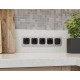 Накладка для розетки с заземлением и со шторками и 2хUSB type A Ambrella Volt OP8090 Quant