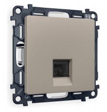 Розетка Ethernet RJ-45 и со шторками, без рамки Ambrella Volt MA372010 Quant