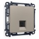 Розетка Ethernet RJ-45 и со шторками, без рамки Ambrella Volt MA372010 Quant