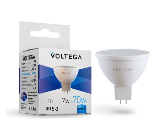 Лампа светодиодная Voltega 7059 Sofit GU5.3 Лампа светодиодная Voltega 7059 Sofit GU5.3
