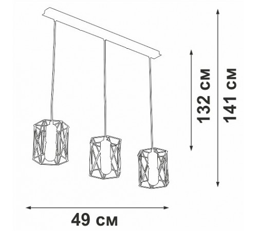 Подвесной светильник Vitaluce V4382-1/3S V4382 Подвесной светильник Vitaluce V4382-1/3S V4382