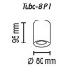 Накладной светильник TopDecor Tubo8 P1 20 Tubo8