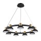 Подвесная люстра Indigo 11059/9P Black Traforo