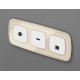 Накладка для розетки RJ-11 или RJ-45 Ambrella Volt OP1120 Quant