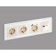 Розетка 2хUSB type A и C без рамки Ambrella Volt MA311010 Quant