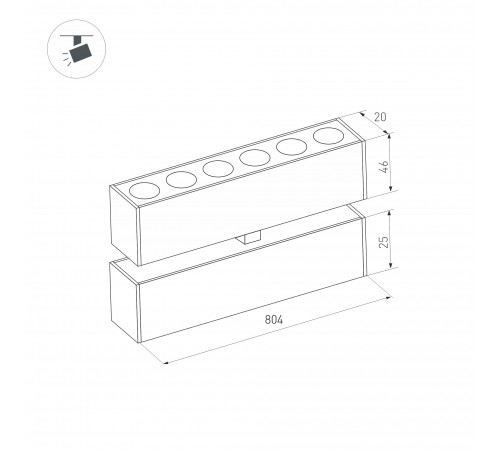 Накладной светильник Arlight 034224 MAG-25 Накладной светильник Arlight 034224 MAG-25
