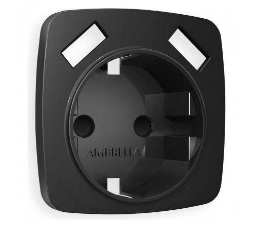 Накладка для розетки с заземлением и со шторками и 2хUSB type A Ambrella Volt OP8090 Quant Накладка для розетки с заземлением и со шторками и 2хUSB type A Ambrella Volt OP8090 Quant