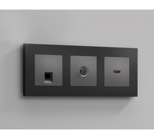 Накладка для розетки HDMI Ambrella Volt AP6640 Quant Накладка для розетки HDMI Ambrella Volt AP6640 Quant