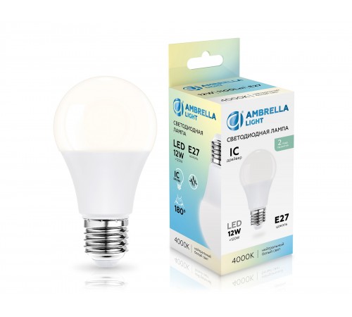 Лампа светодиодная Ambrella Light 601204 A60 Лампа светодиодная Ambrella Light 601204 A60