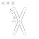 Соединитель угловой X-образный накладной Arlight 026245 KLUS
