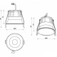 Встраиваемый светильник iLedex 212-12W-D95-4000K-24DG-BK Mars