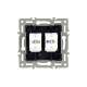Розетка двойная RJ-12 и Ethernet RJ-45, без рамки Arlight 45337 SCT