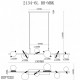 Подвесной светильник iLamp 2134-6L BR+MBK Golden