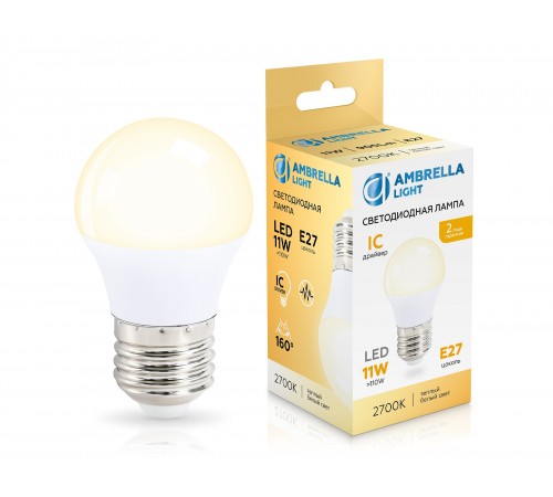 Лампа светодиодная Ambrella Light 451103 G45 Лампа светодиодная Ambrella Light 451103 G45