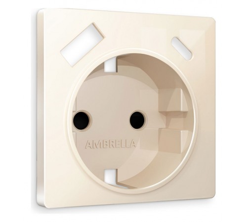 Накладка для розетки с заземлением и со шторками и 2хUSB type A и C Ambrella Volt AP3100 Quant Накладка для розетки с заземлением и со шторками и 2хUSB type A и C Ambrella Volt AP3100 Quant