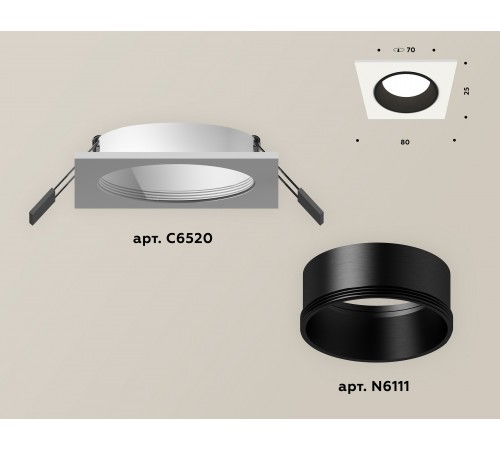 Встраиваемый светильник Ambrella Light XC6520002 XC Встраиваемый светильник Ambrella Light XC6520002 XC
