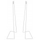Подставка для цветов UFP-G20S H50 WHITE UL-00007139