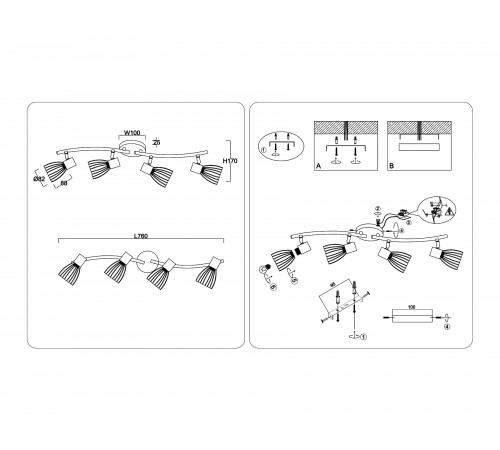 Спот Ambrella Light TR8662 TR Спот Ambrella Light TR8662 TR