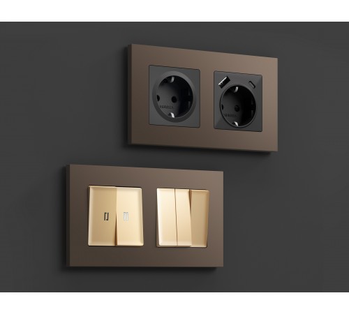 Рамка на 2 поста Ambrella Volt AF250632 Qubi Рамка на 2 поста Ambrella Volt AF250632 Qubi