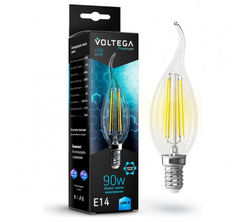Лампа светодиодная Voltega 7133 Candle wind 9W Graphene Лампа светодиодная Voltega 7133 Candle wind 9W Graphene