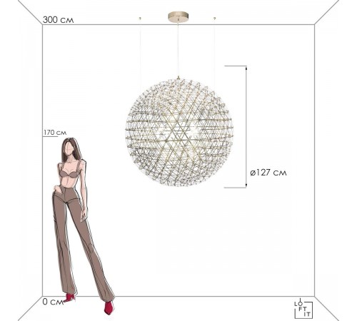 Подвесной светильник Loft it 9027-127 Gold Raimond Подвесной светильник Loft it 9027-127 Gold Raimond