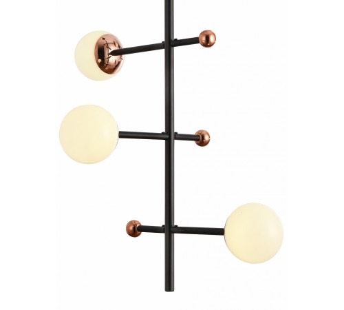 Люстра на штанге Natali Kovaltseva LED LAMPS 81338 GOLD BLACK LOFT LED Люстра на штанге Natali Kovaltseva LED LAMPS 81338 GOLD BLACK LOFT LED