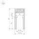Профиль встраиваемый мебельный Arlight 019191 KLUS-GLASS-810-2000 ANOD
