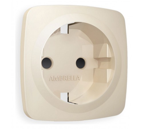 Накладка для розетки с заземлением и со шторками Ambrella Volt OP3270 Quant Накладка для розетки с заземлением и со шторками Ambrella Volt OP3270 Quant