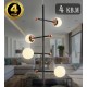 Люстра на штанге Natali Kovaltseva LED LAMPS 81338 GOLD BLACK LOFT LED