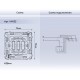 Механизм выключателя трехклавишного Ambrella Volt VM133 Quant