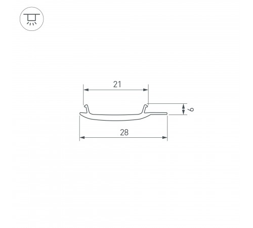 Рассеиватель Arlight 040819 STRETCH Рассеиватель Arlight 040819 STRETCH